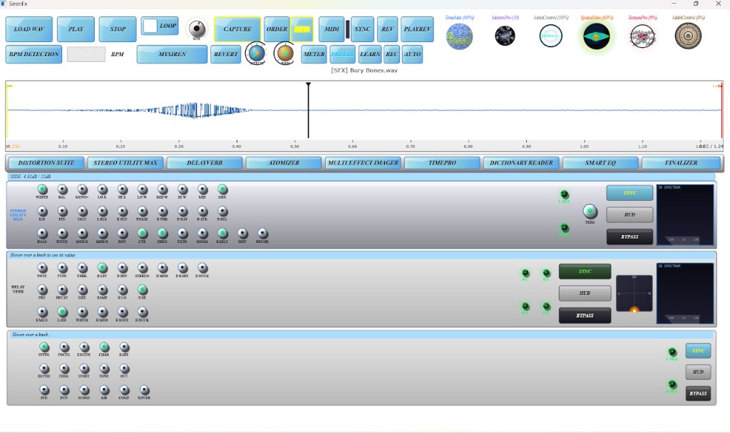 SirenFx interface screenshot